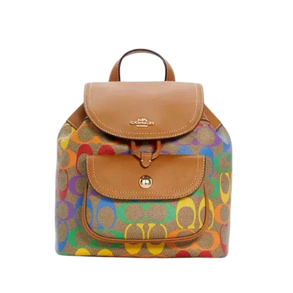 Coach | Bags | Coach Multicolor Signature Backpack | Poshmark display picture 1